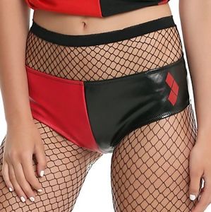 Harley Quinn Faux Leather Briefs